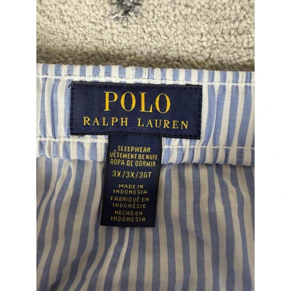 Polo Ralph Lauren Mens 3XL Pajamas Lounge Pant Sleepwear 100% Cotton Striped NWT